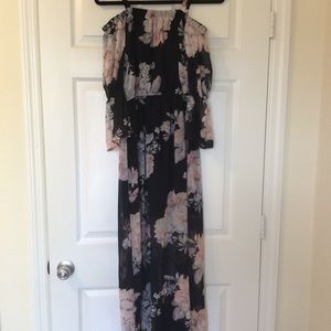 Black Floral Maxi Dress